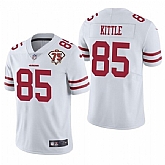 Nike 49ers 85 George Kittle White 75th Anniversary Vapor Untouchable Limited Jersey,baseball caps,new era cap wholesale,wholesale hats